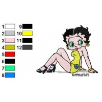 Betty Boop Embroidery Design 32